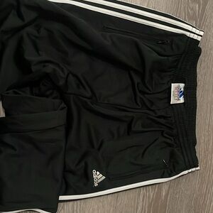 Vtg Adidas Mens Breakaway Track Pants Sz XL Y2K 3 Stripes Black/White C2